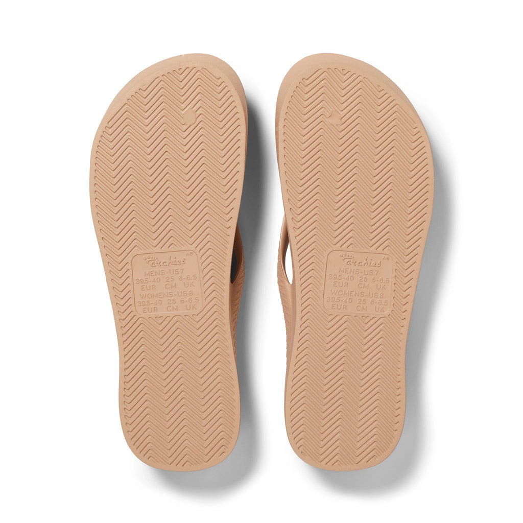 Arch Support Flip Flops - Classic - Tan