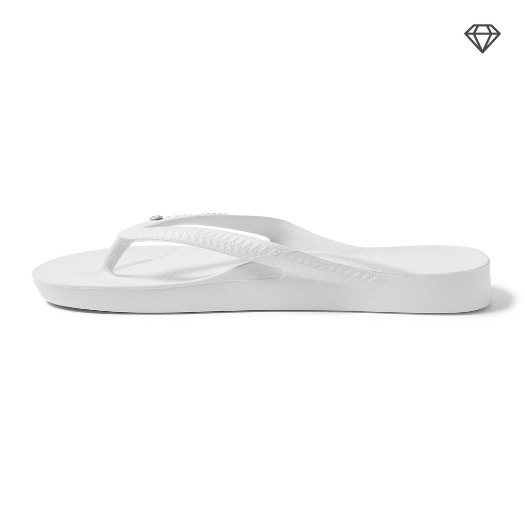 Arch Support Flip Flops - Classic - Crystal White