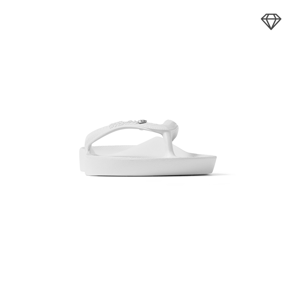Arch Support Flip Flops - Classic - Crystal White